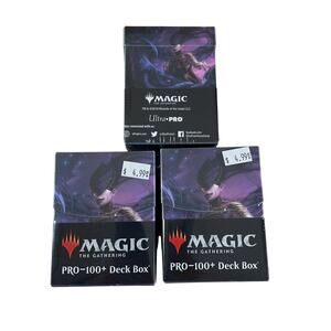 Ultra PRO Magic The Gathering PRO-100+ Deck Box Lot Of 3 Multi-Color Sealed New